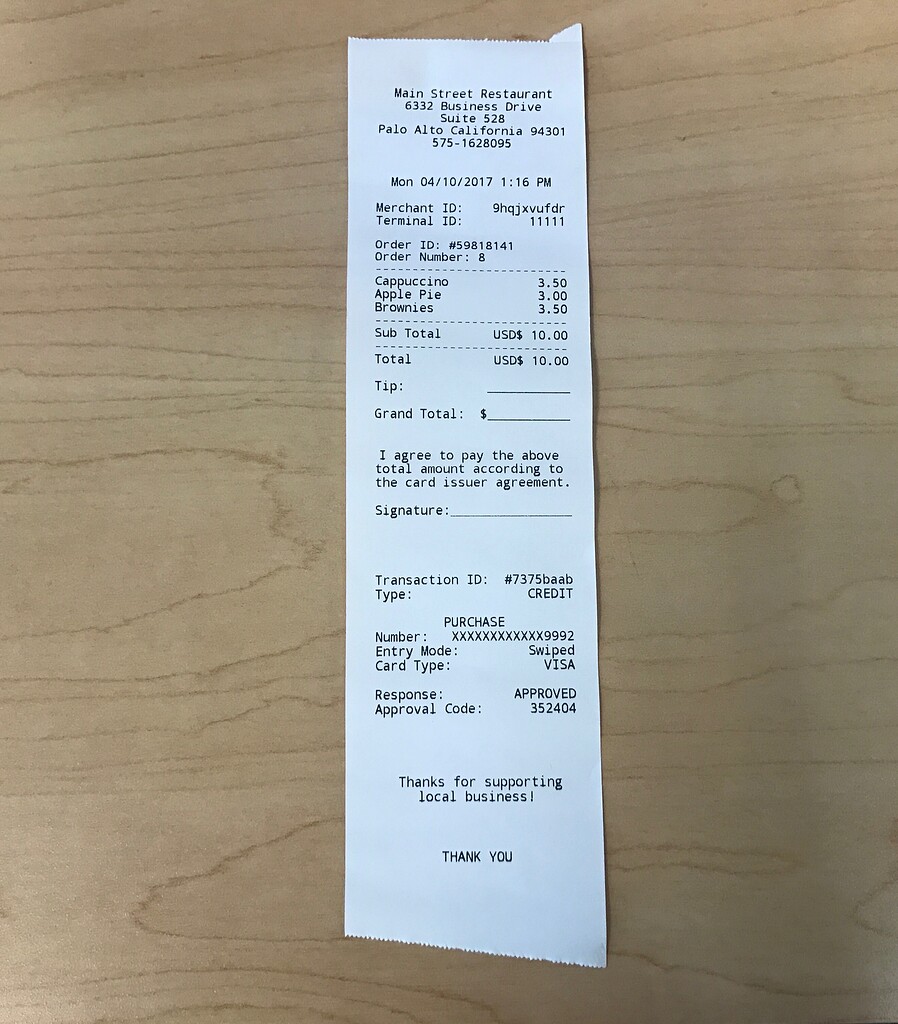 Printing a Receipt with Signature Line - Poynt Smart Terminal - Poynt Forums